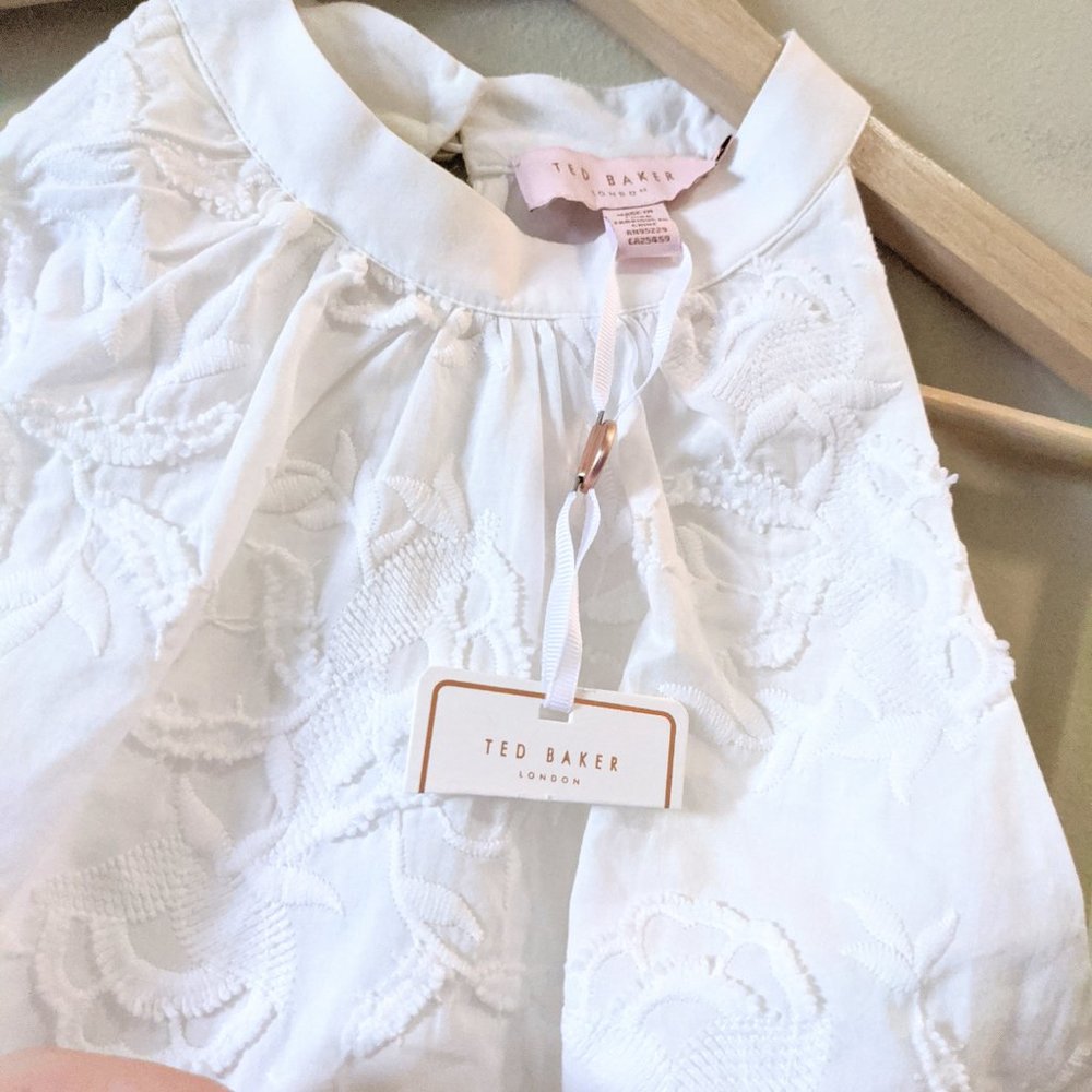 NWT Ted Baker Lorene Embroidered Skater Dress - Picture 6 of 8
